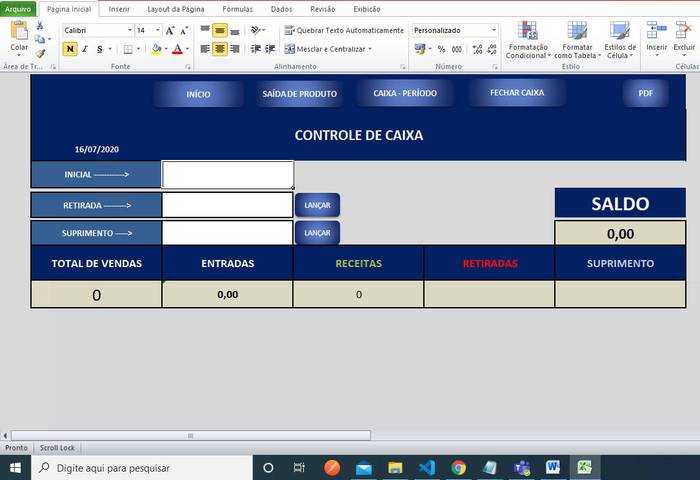 Controle de Vendas com Estoque e Geração de Recibos em Excel - Imagem 3